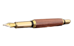 stylo à plume en bois de violette dit "L'artisan"