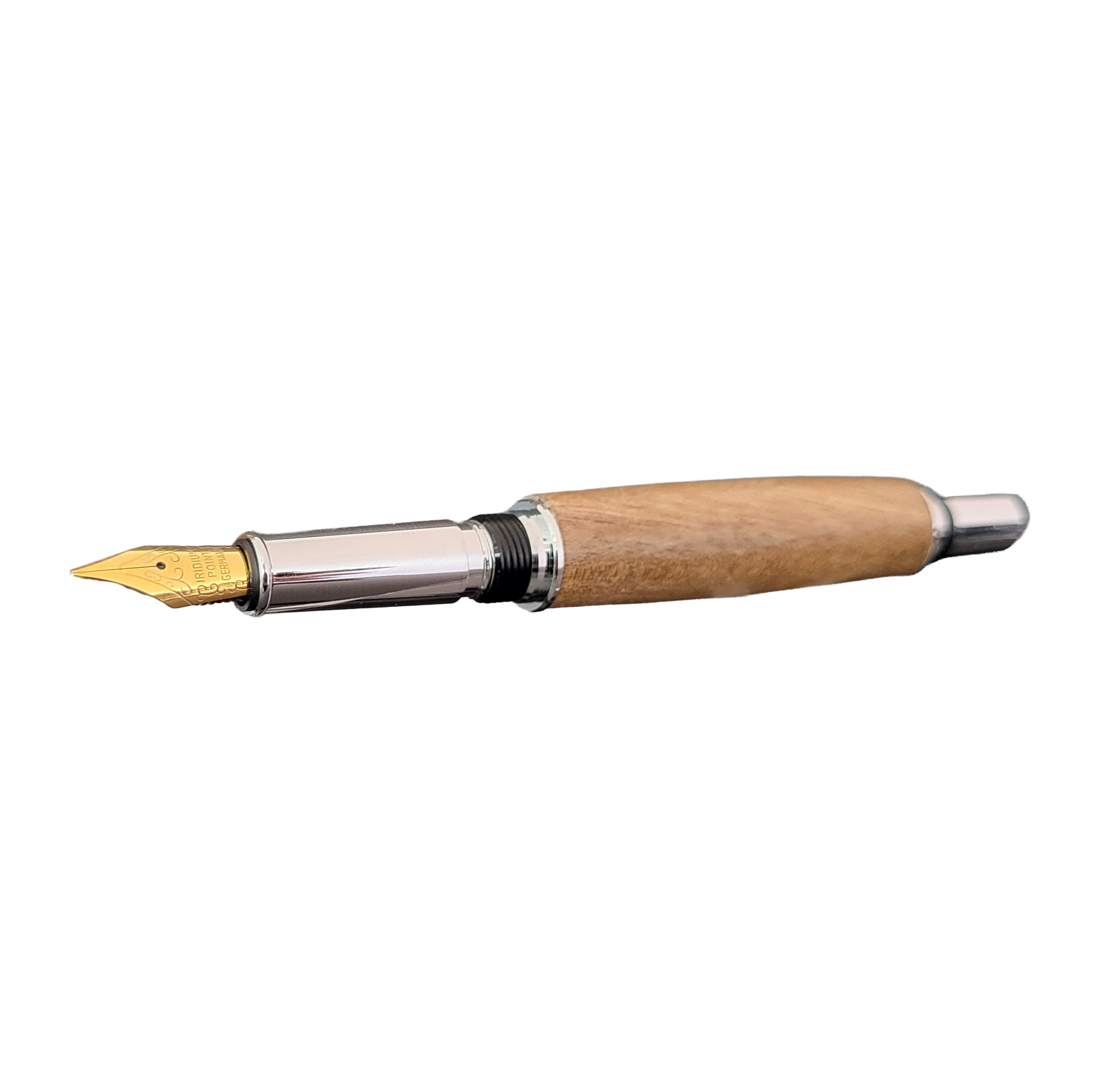 stylo à plume en noyer blond dit "le conteur"